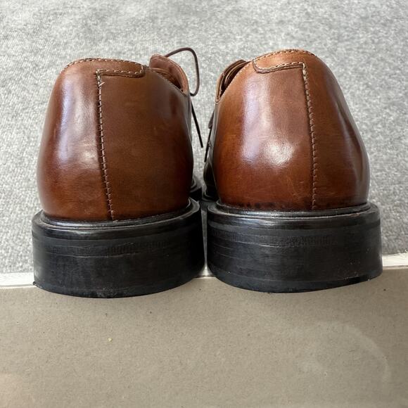 Cole Haan Shoes Mens Size 9.5 Brown Oxford Dress Air Apron Toe Leather